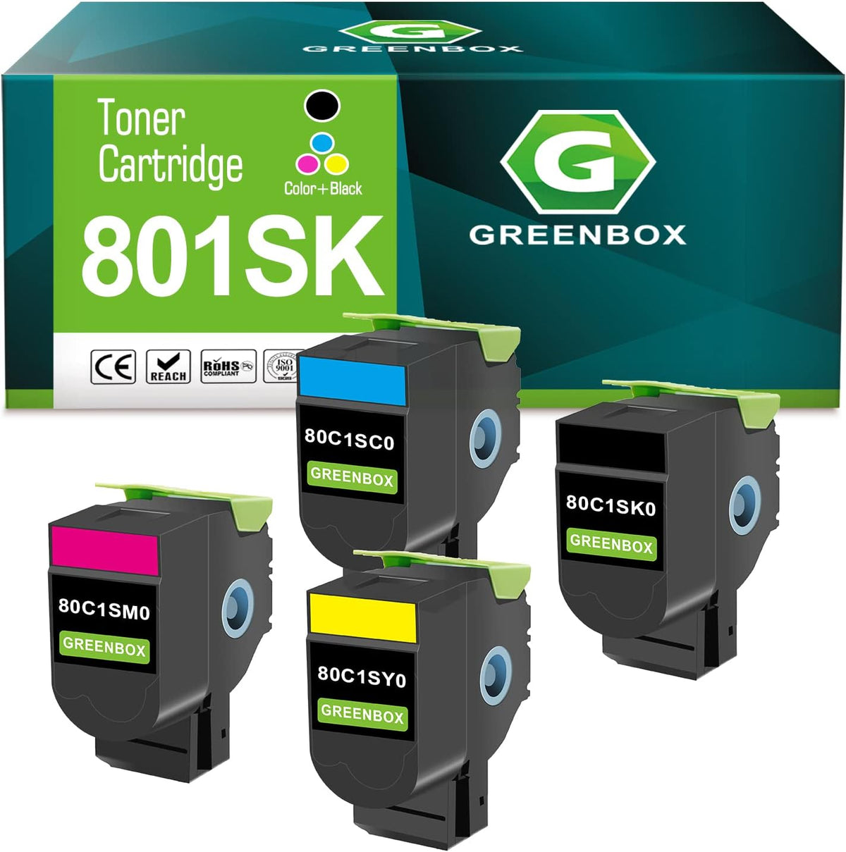 Remanufactured Toner Cartridge 4 Pack X44077