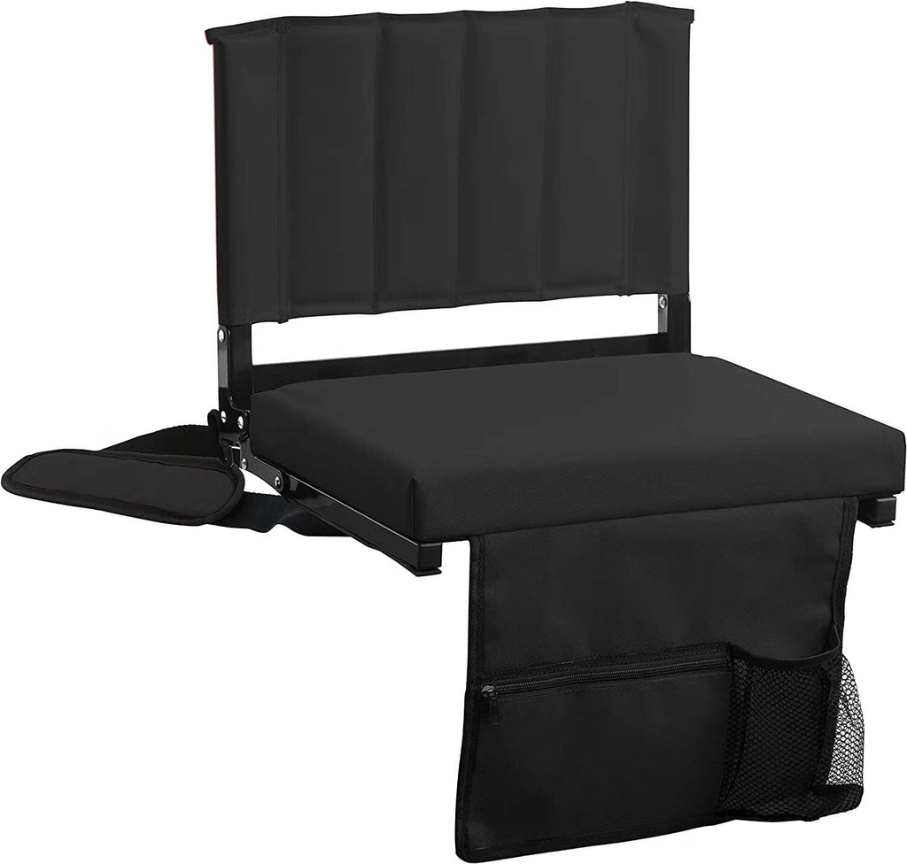 Padded Foldable Stadium Seat with Cup Holder B8076