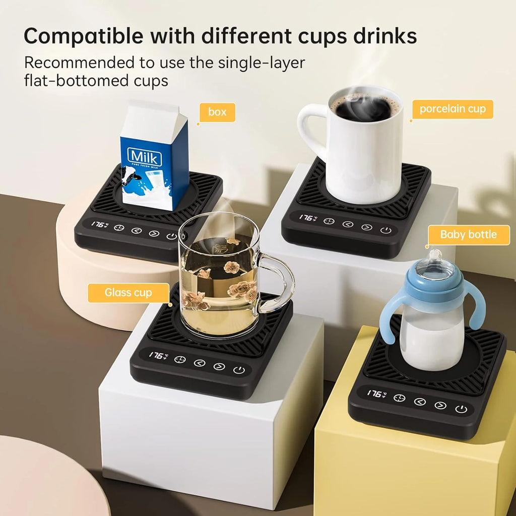 Coffee Mug Warmer with 6 Temp Settings, Black M511484