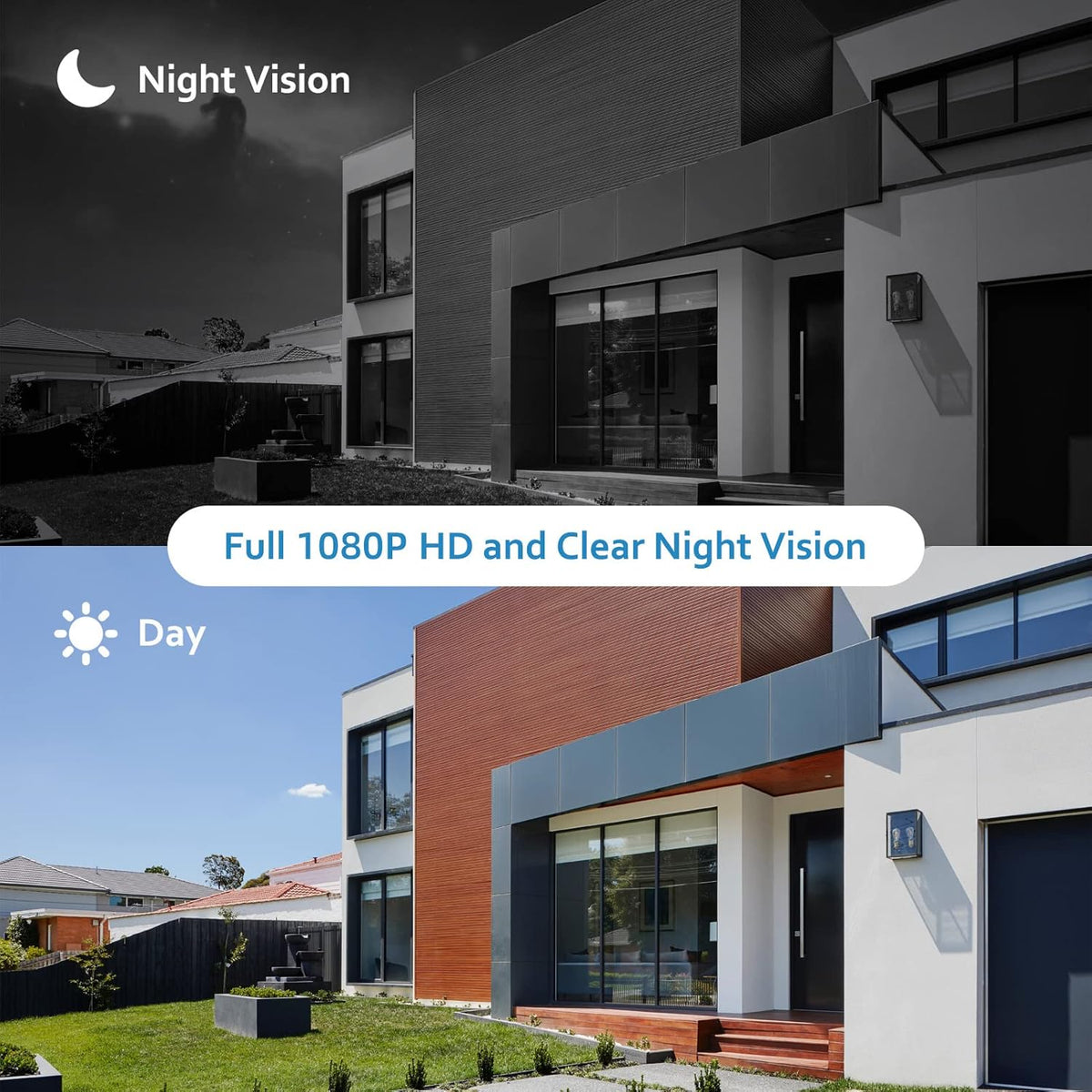 Wireless Outdoor Solar Security Camera with Night Vision D237980