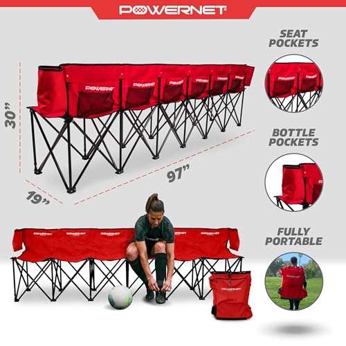 6 Seater Team Bench with Carry Bag G473