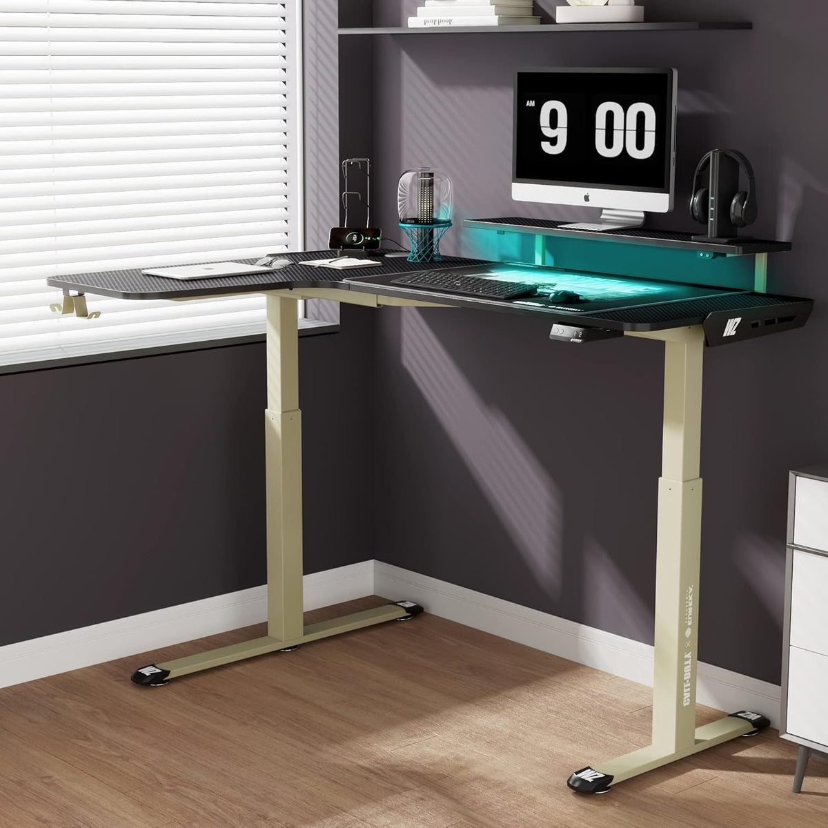 L-Shaped Electric Standing Desk T611776
