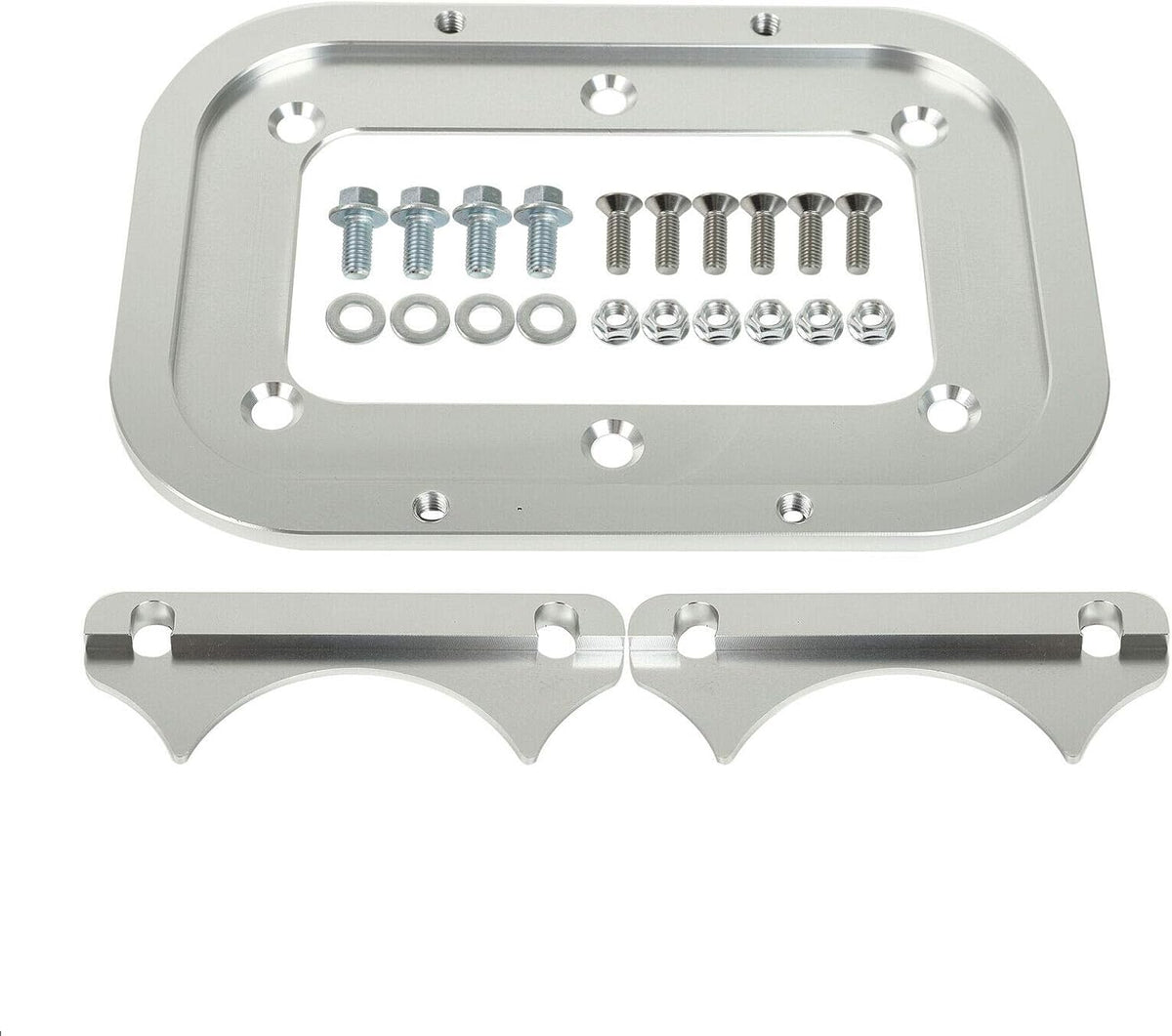 Red Yellow Blue Billet Aluminum Battery Tray Pack of 2 J9888