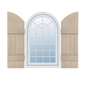 14 inchw x 49 inchh Vinyl Four Board Arch Top Shutters V789