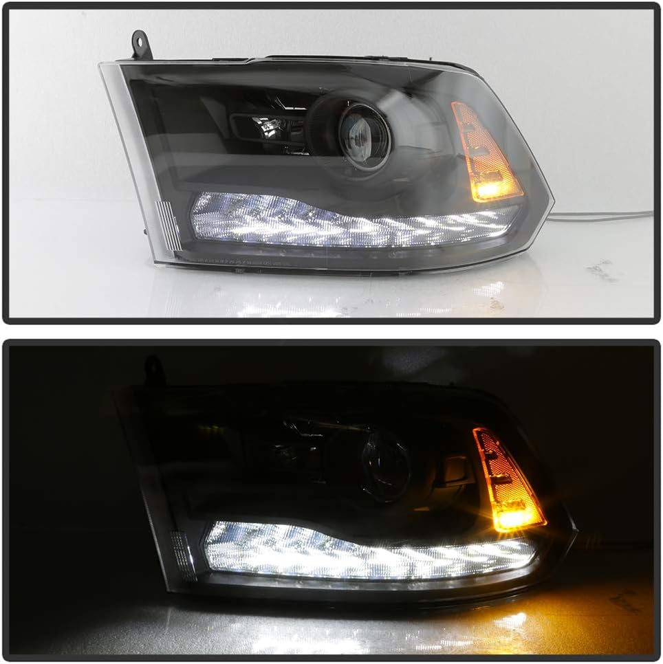 White LED DRL Headlights Assembly H759