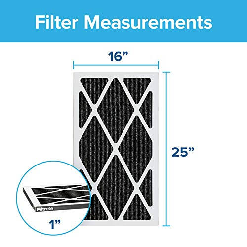 16x25x1 AC Furnace Air Filter, MPR 1200, 6-Pack P14841