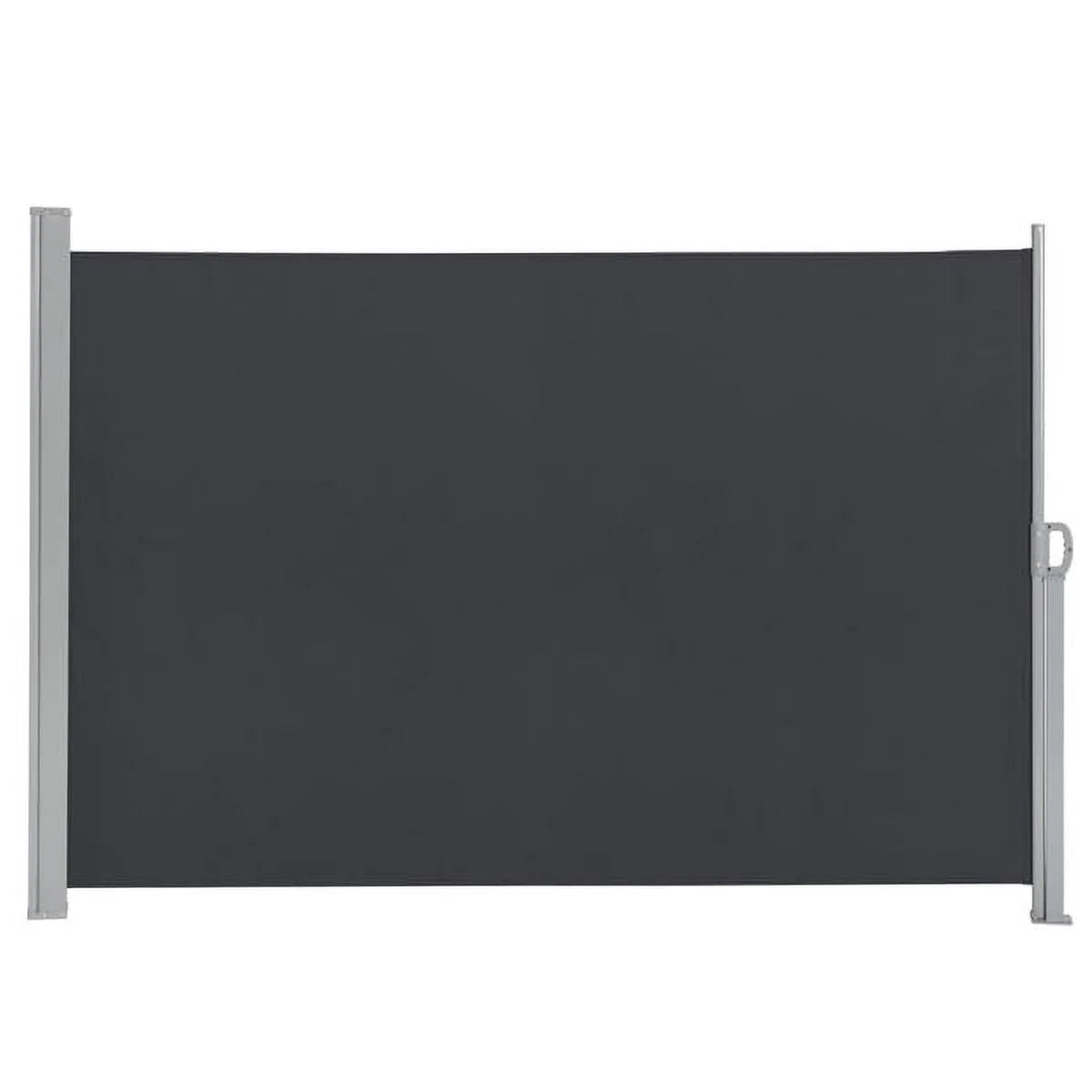 Outdoor Aluminum Handle Shed Partition Windshield Canopy Dark Gray E99533