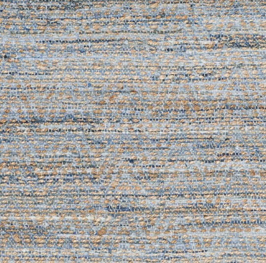 Natural Blue Jute Area Rug 2'3" x 4' H324