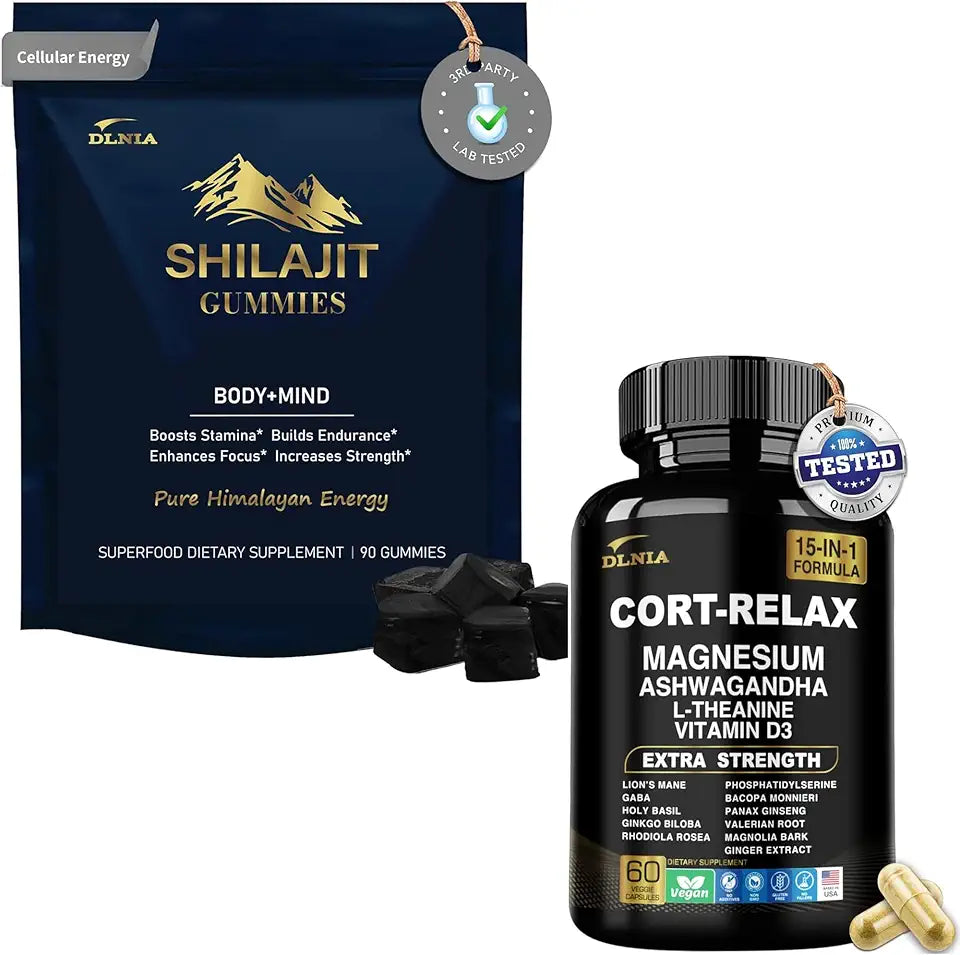 Ashwagandha Gummies & Magnesium Supplement Duo X69543