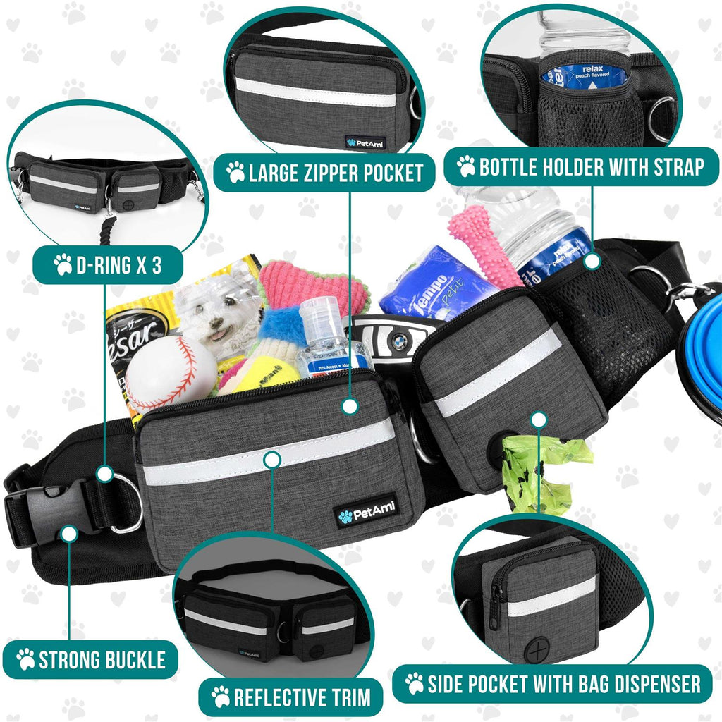Hands Free Dog Leash Belt Bag E66321