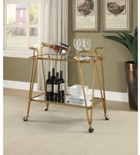 Gold Mid-Century Bar Cart R80350