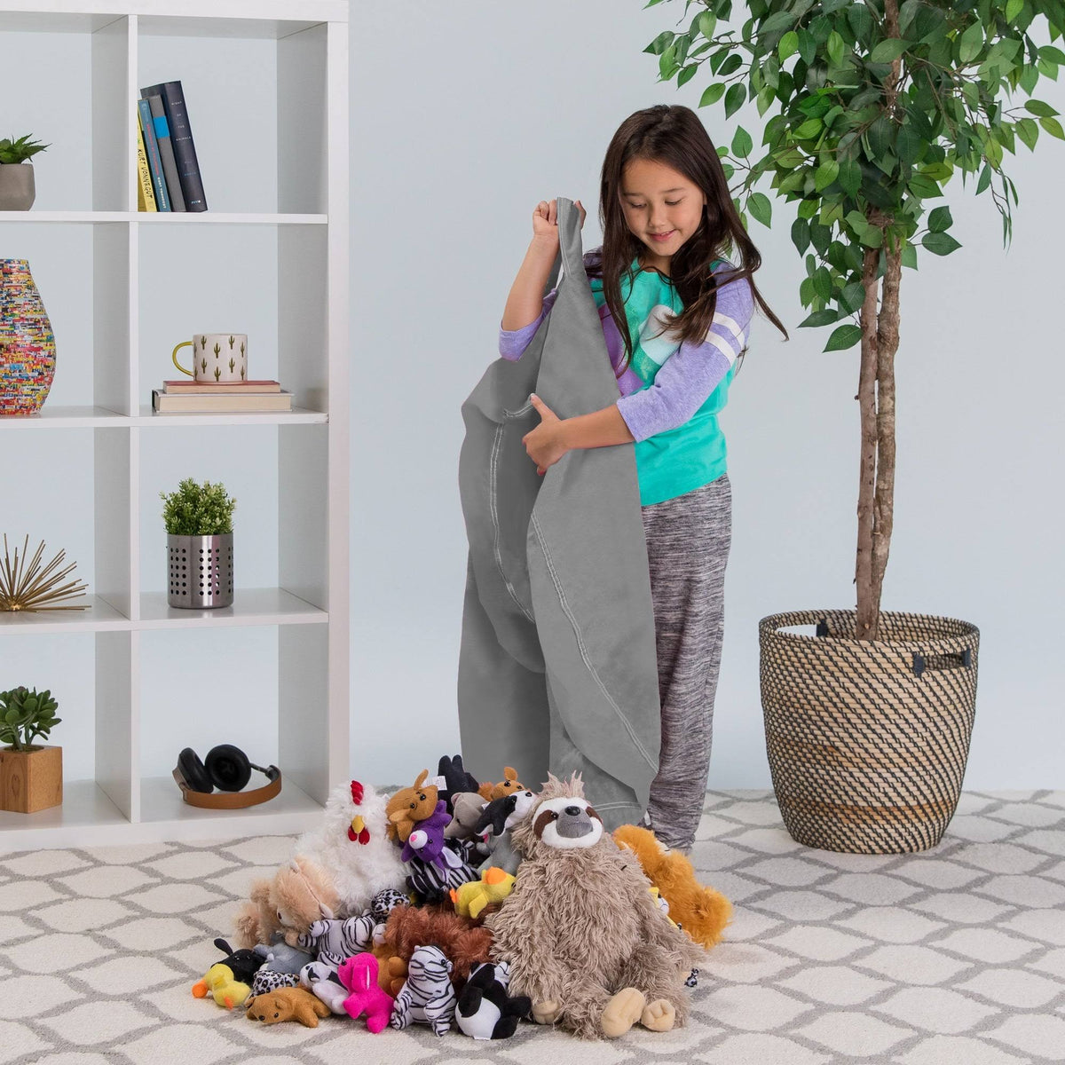 Stuffed Animal Storage Bean Bag Chair Cover U263366