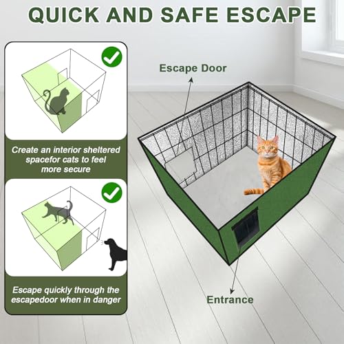Heated Outdoor Cat House 20x16x20 in J715578