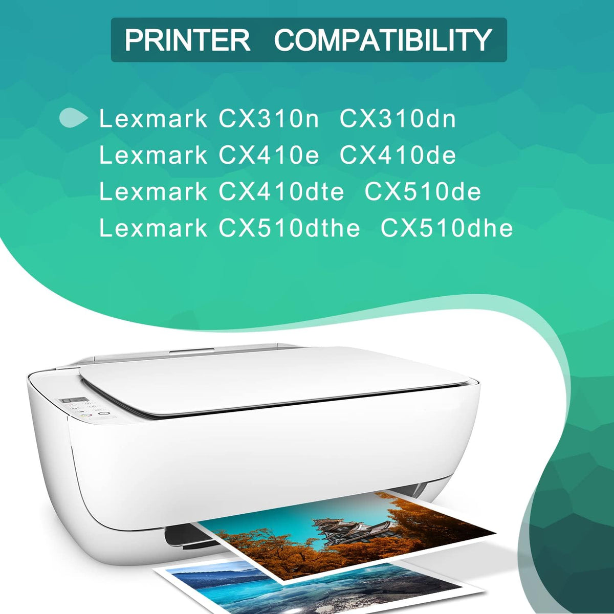 Remanufactured Toner Cartridge 4 Pack X44077