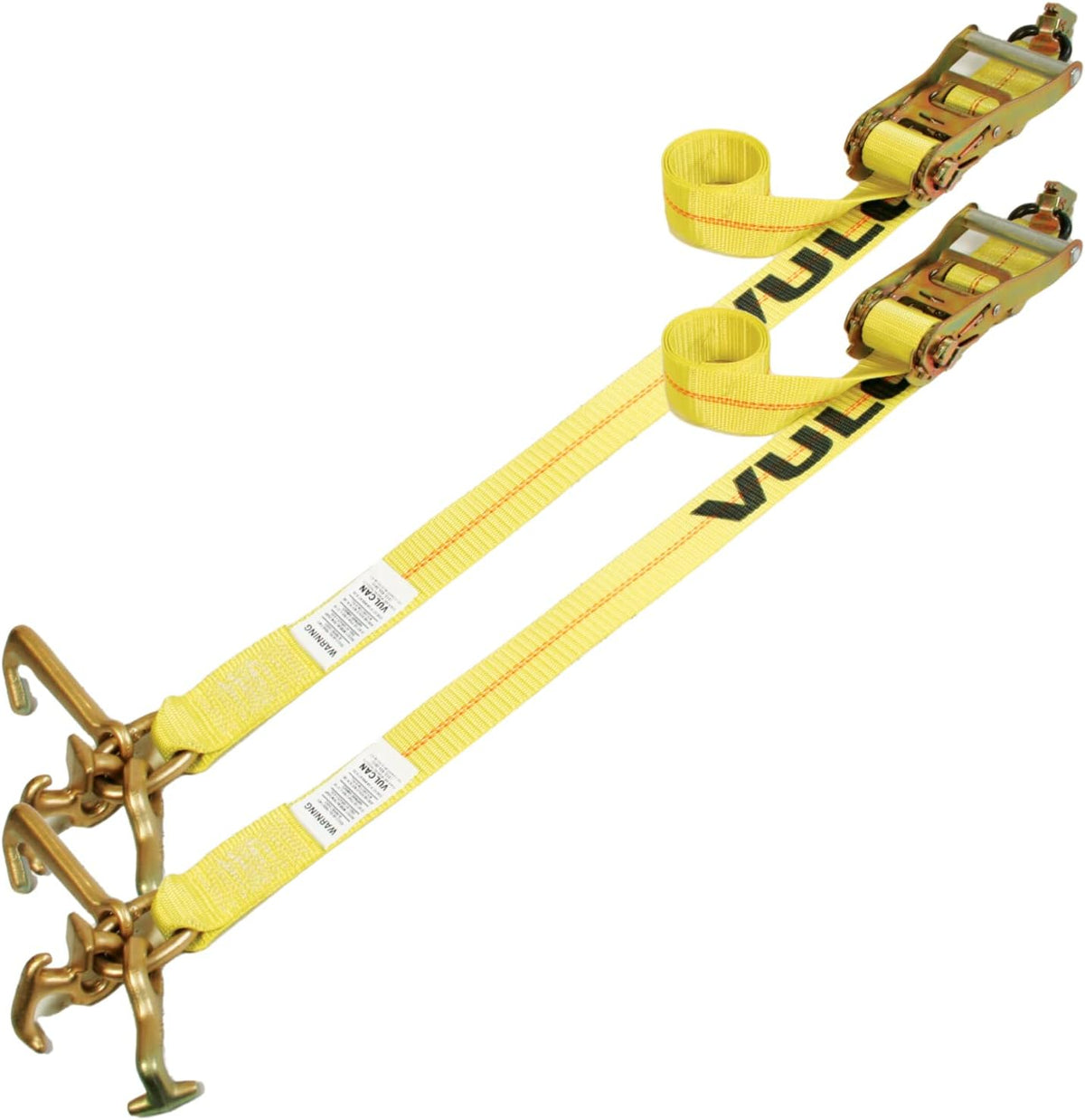 96 Inch 2 Pack Car Tie Down with Frame Hook Cluster Q6789