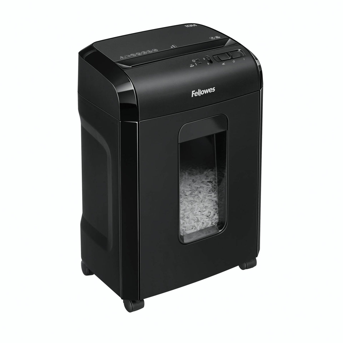 Micro-Cut Paper Shredder 19 L 2 x 12 mm 10 Sheets Black V66767