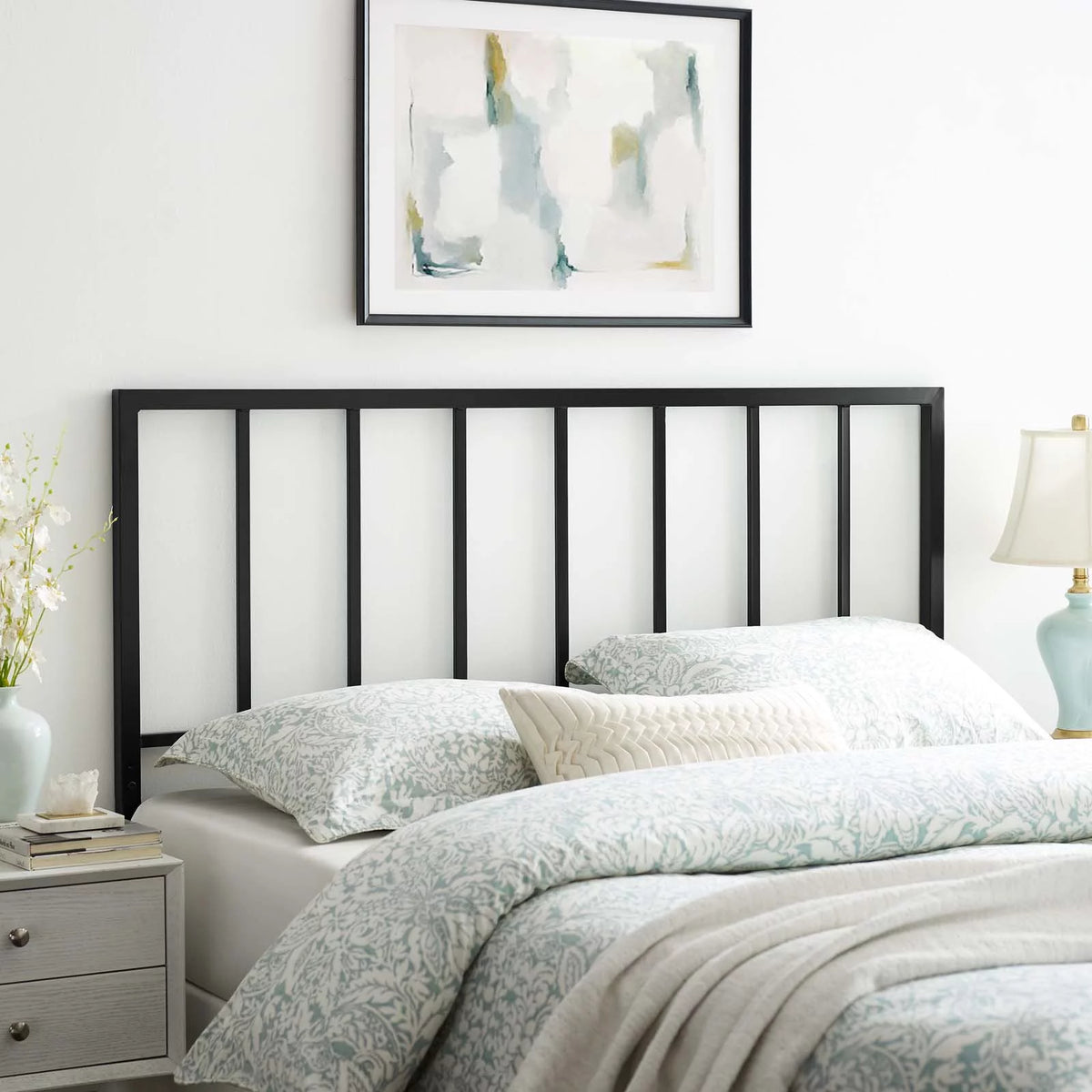 Black Full Metal Headboard D26590