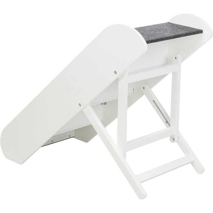 Adjustable 4-Steps White Pet Steps F698