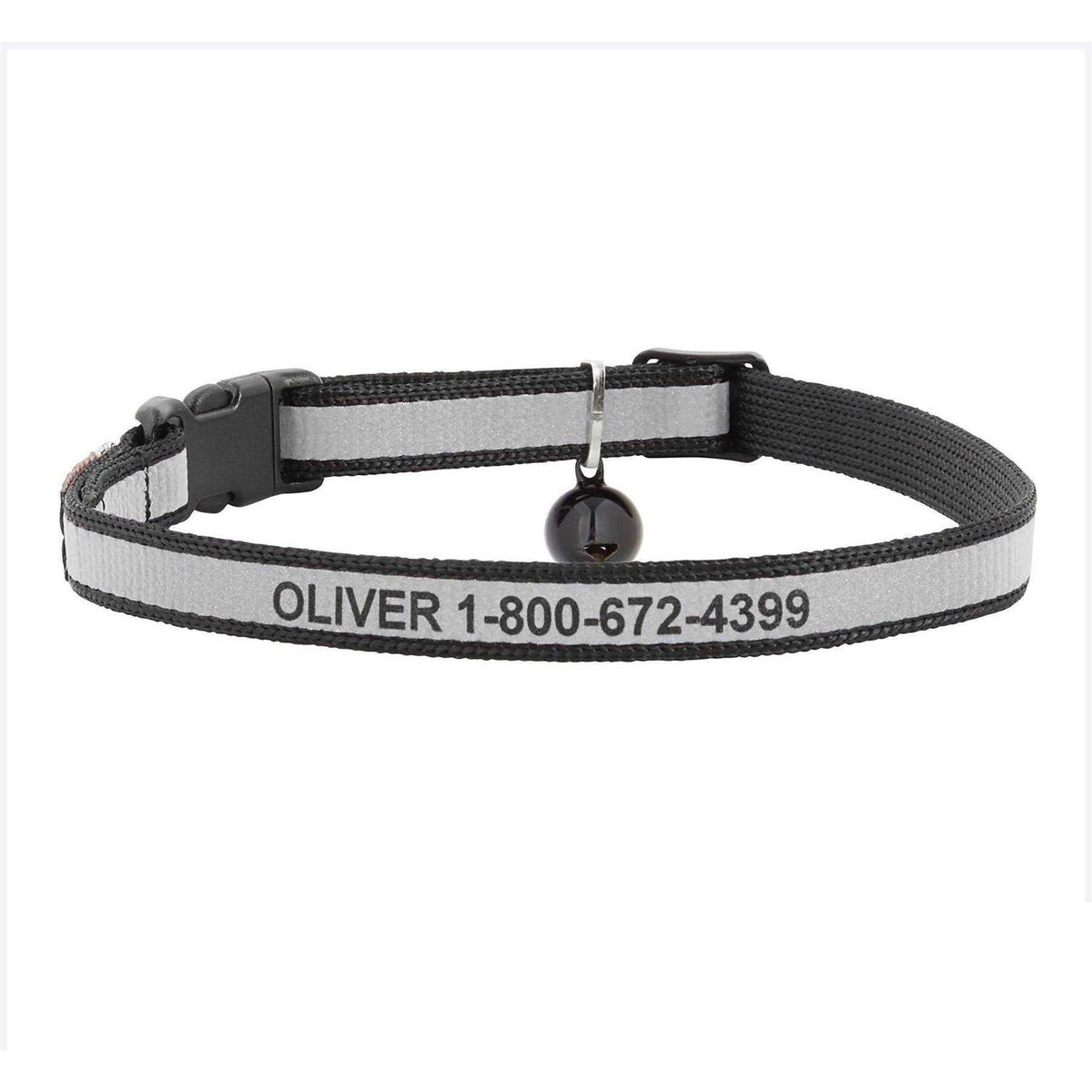 Nylon Personalized Breakaway Cat Collar with Bell B2441