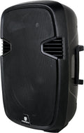 PR-C15 Portable 15-inch 600 Watt 2-Way Powered PA Speaker with Bluetooth, Black P640