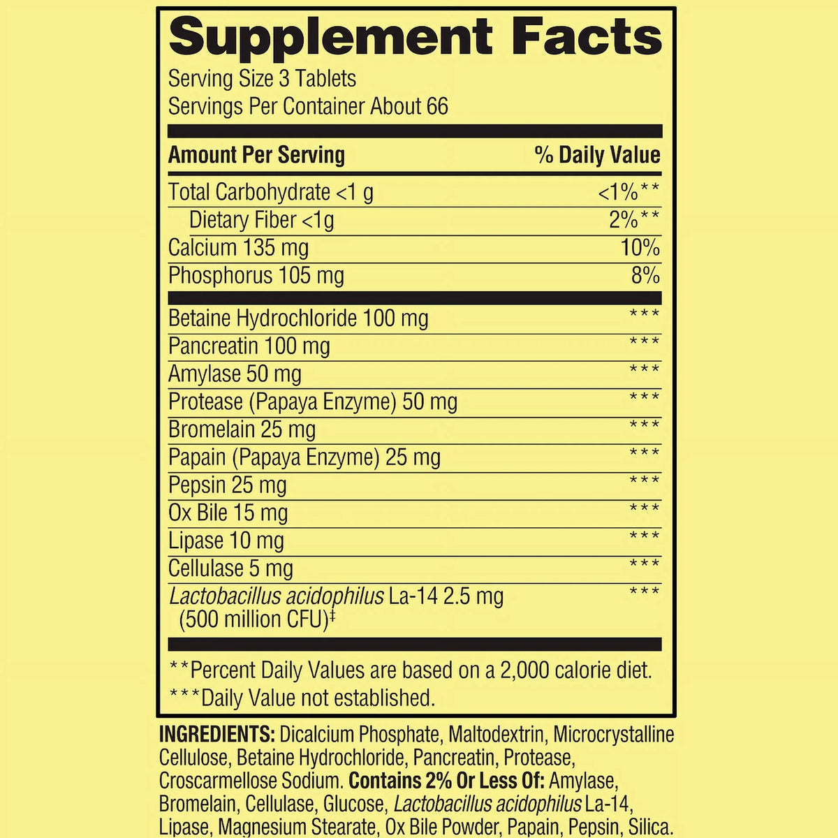 Probiotic Multi-Enzyme Digestive Formula 200 Tablets E928314