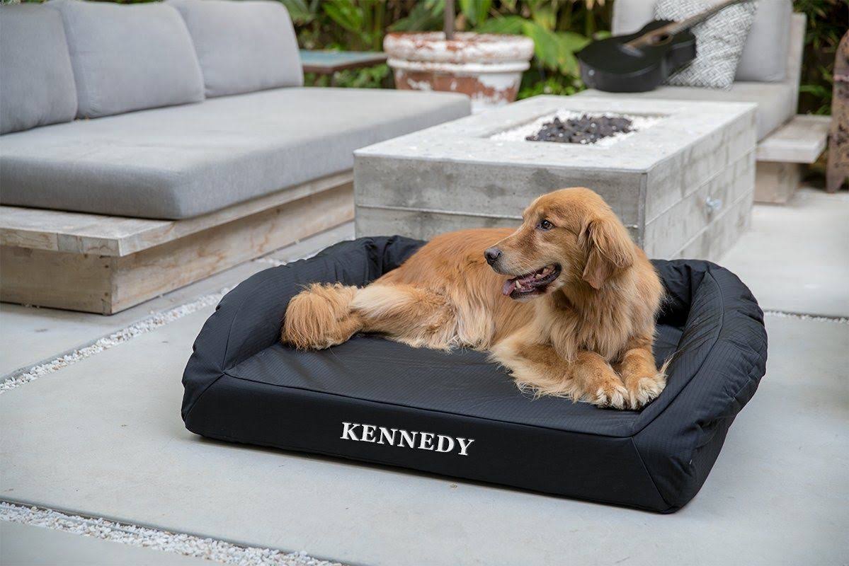 Black X-Large Orthopedic Dog Bed Y891358