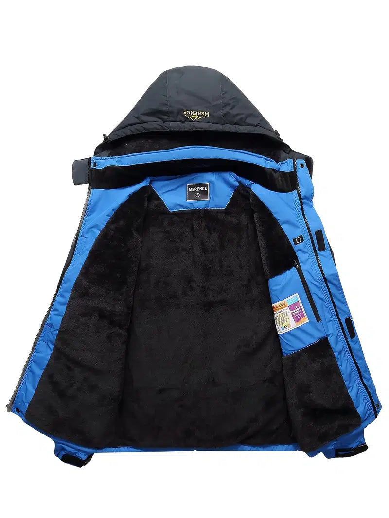 Men‘s Waterproof Windproof Hooded Ski Jacket D5301