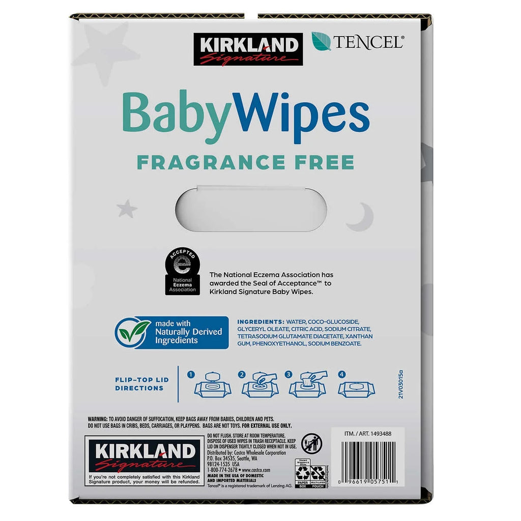 Fragrance Free Baby Wipes, 900-count R568800