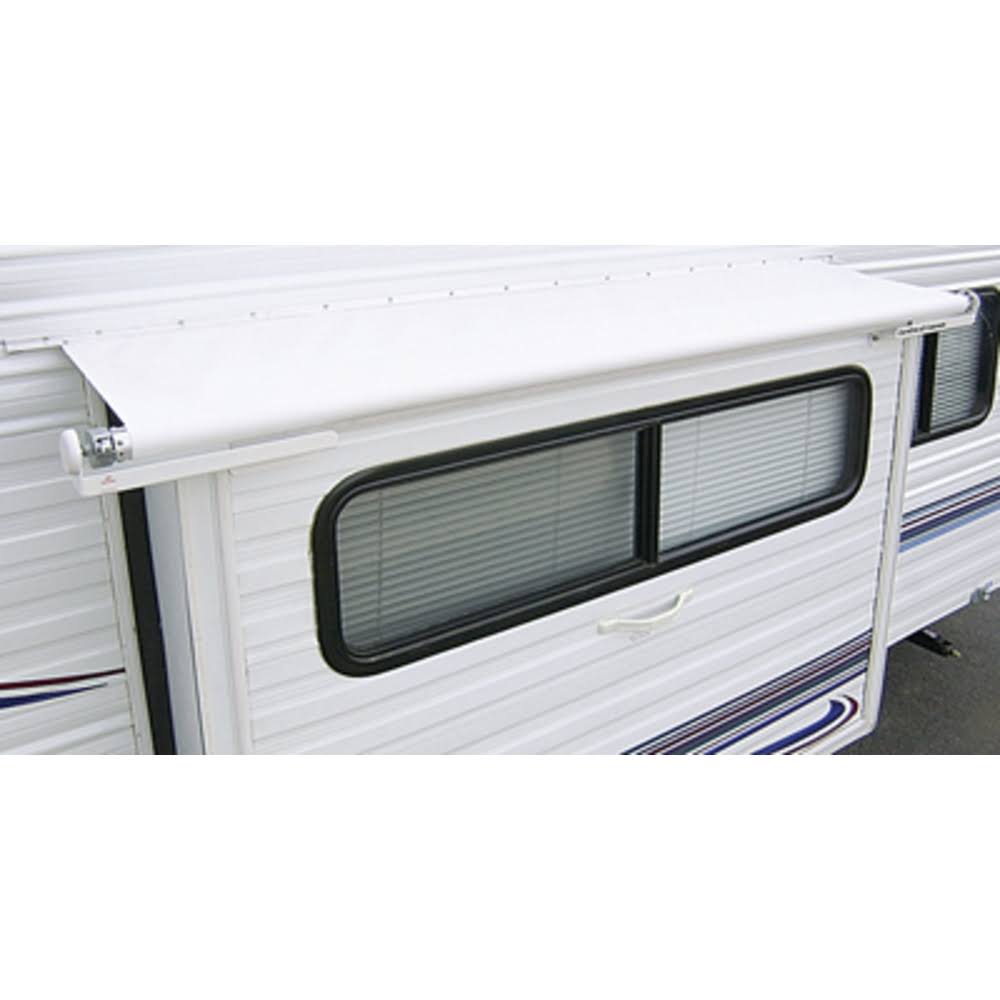 White RV Slideout Awning Replacement Fabric, 85 V870
