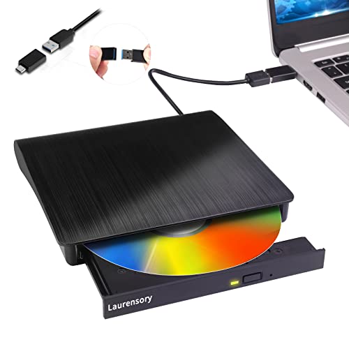 External DVD Drive USB 3.0 Type-C Portable CD DVD Burner Reader A4491