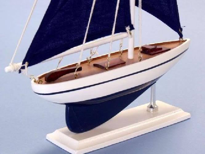 Blue 17 inch Sailboat N358471