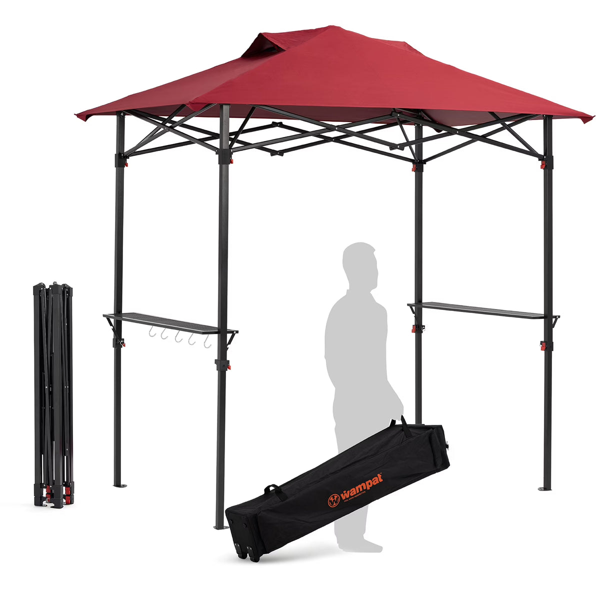 Burgundy Pop up Grill Gazebo S931