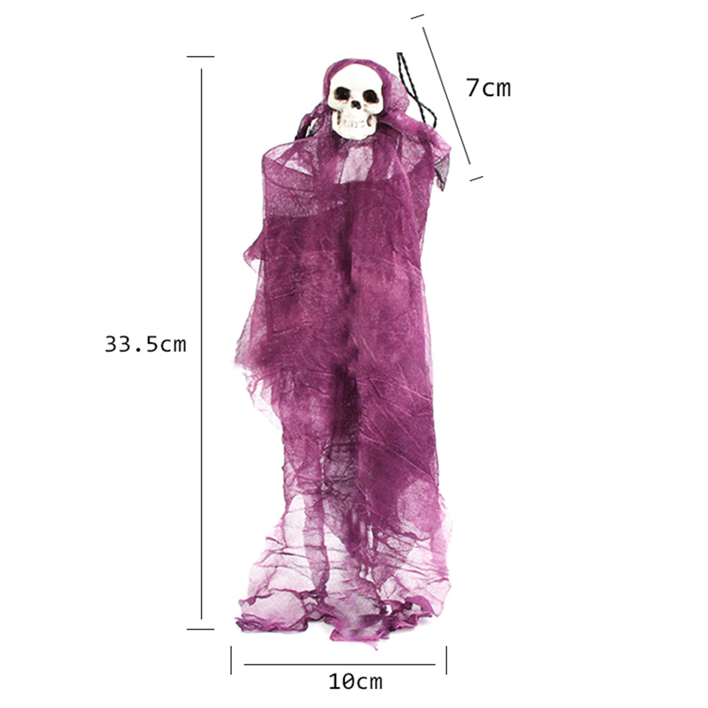 Grey Halloween Skull Doll Decoration Prop X6075