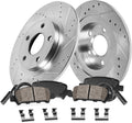 REAR 300mm D/S 5 Lug Rotors + Brake Pads + Clips + Sensors X599720