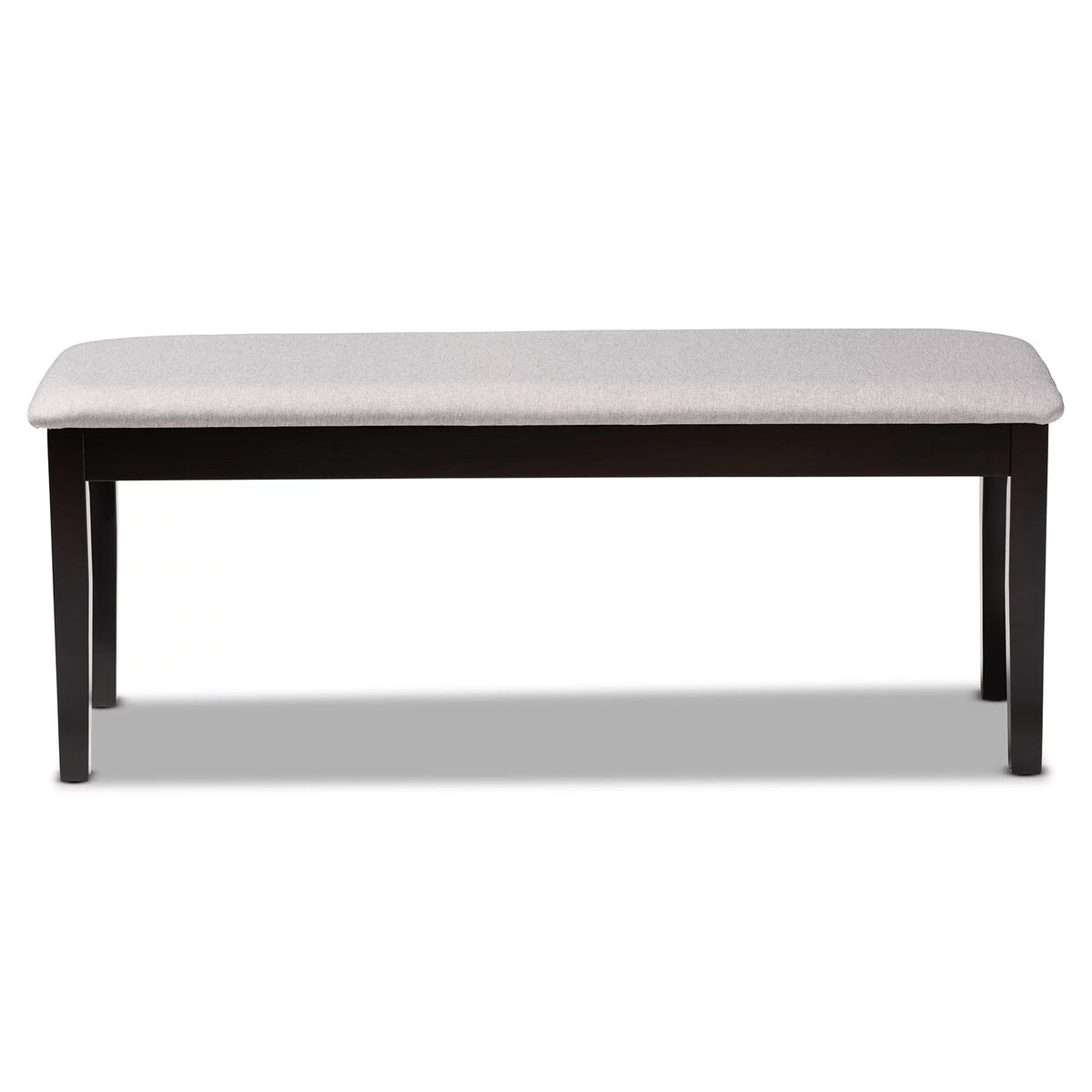 Grey Fabric Upholstered Wood Dining Bench I2208
