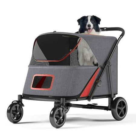 Pet Stroller with Brakes and Storage Pocket R84700