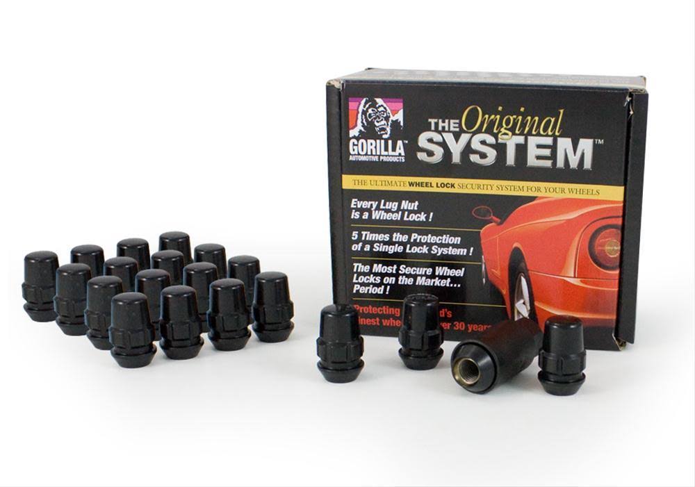 Black Chrome Wheel Locks U36683