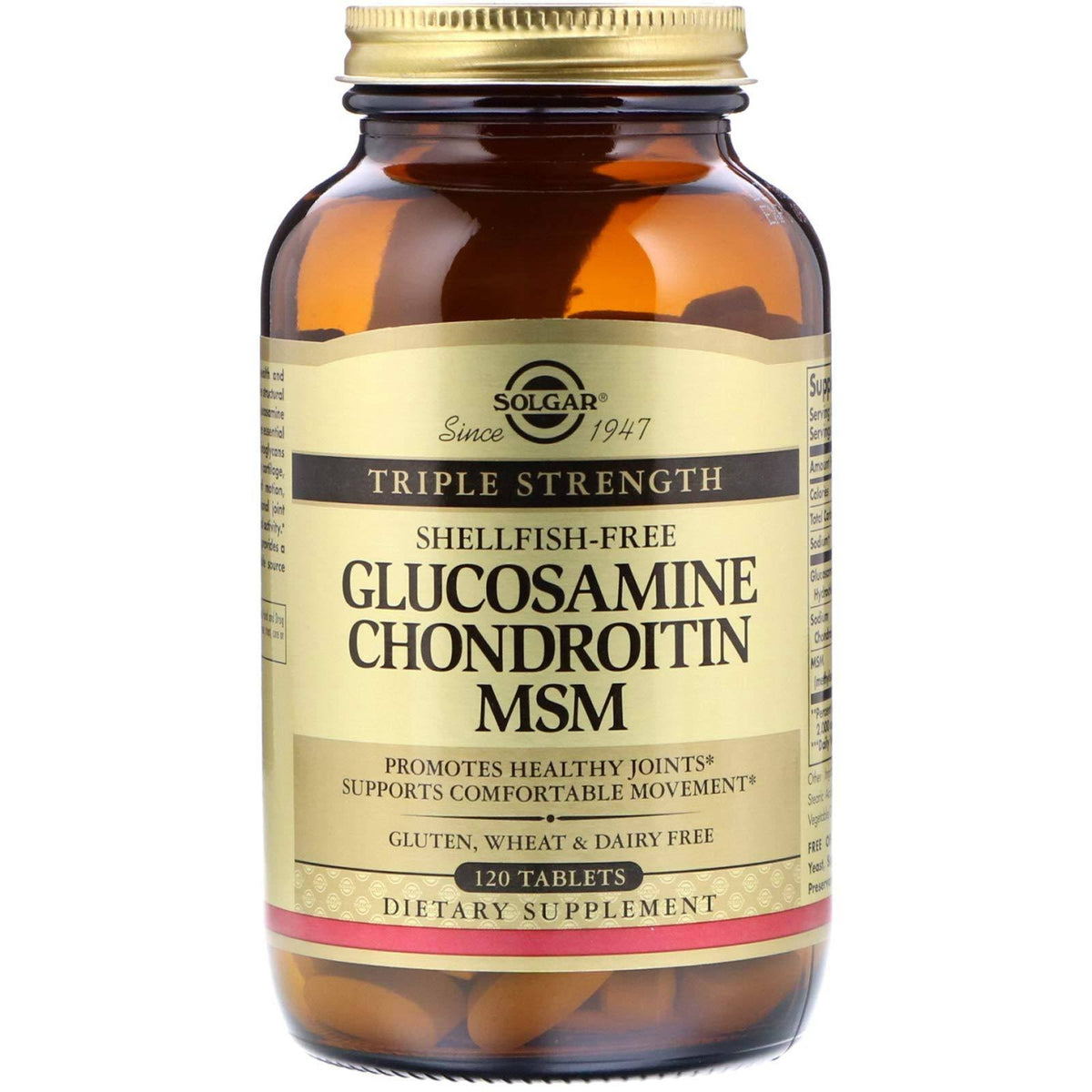 Triple Strength Glucosamine Chondroitin MSM 120 Tablets H548865