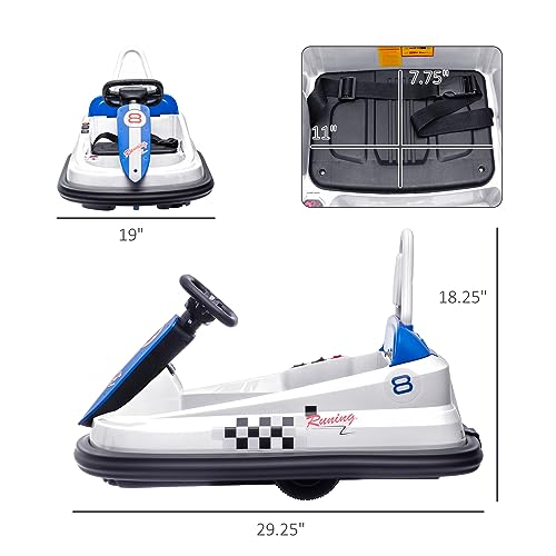 Red 6V Kids Electric Ride on Bumper Car with EVA Bumper Edges M287517