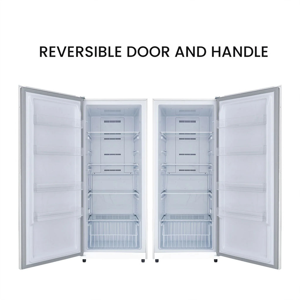 17 cu.ft. Convertible Upright Freezer/Refrigerator in white W124