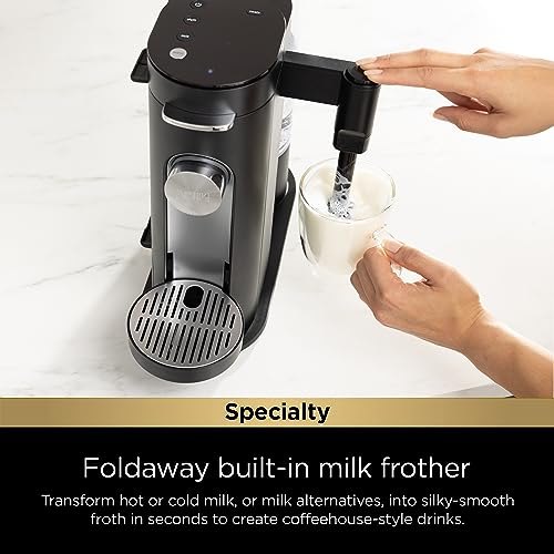 Sage Green Single-Serve Coffee Maker with Built-In Milk Frother P8057