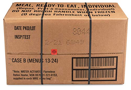 Variety Pack of 12 Freeze Dried MRE Kit L189189