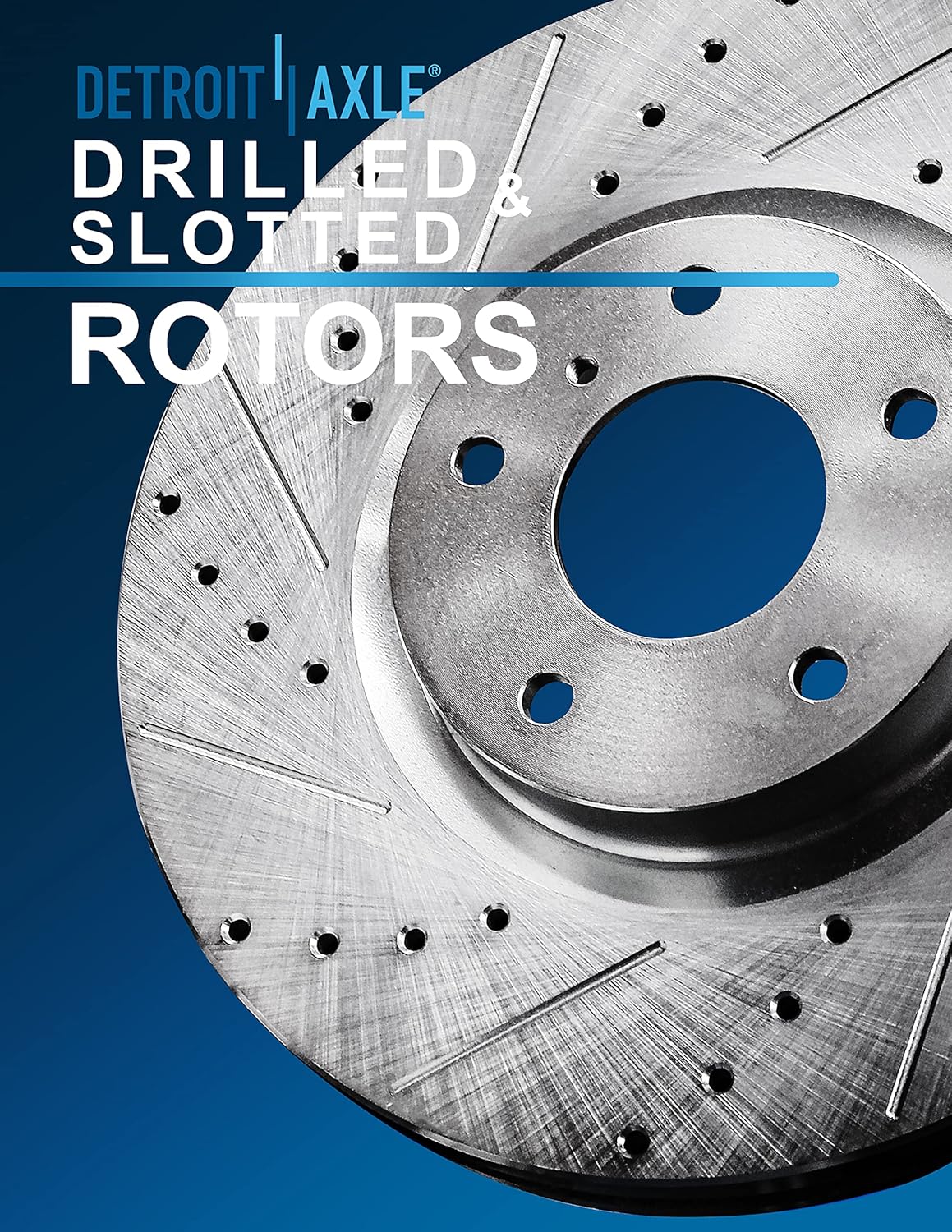 276mm Front Drilled & Slotted Brake Rotors Set with Pads Hardware and Brake Cleaner Fluid for Chevy Cruze Sonic E6715