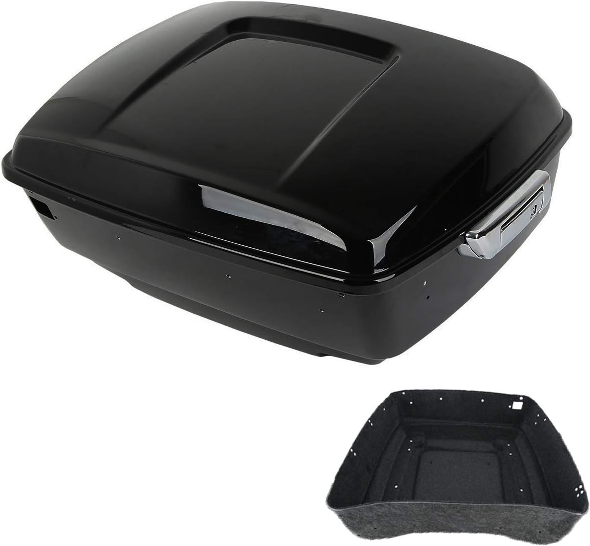 King Tour Pack Trunk with Carpet Liner Chrome Latch M939