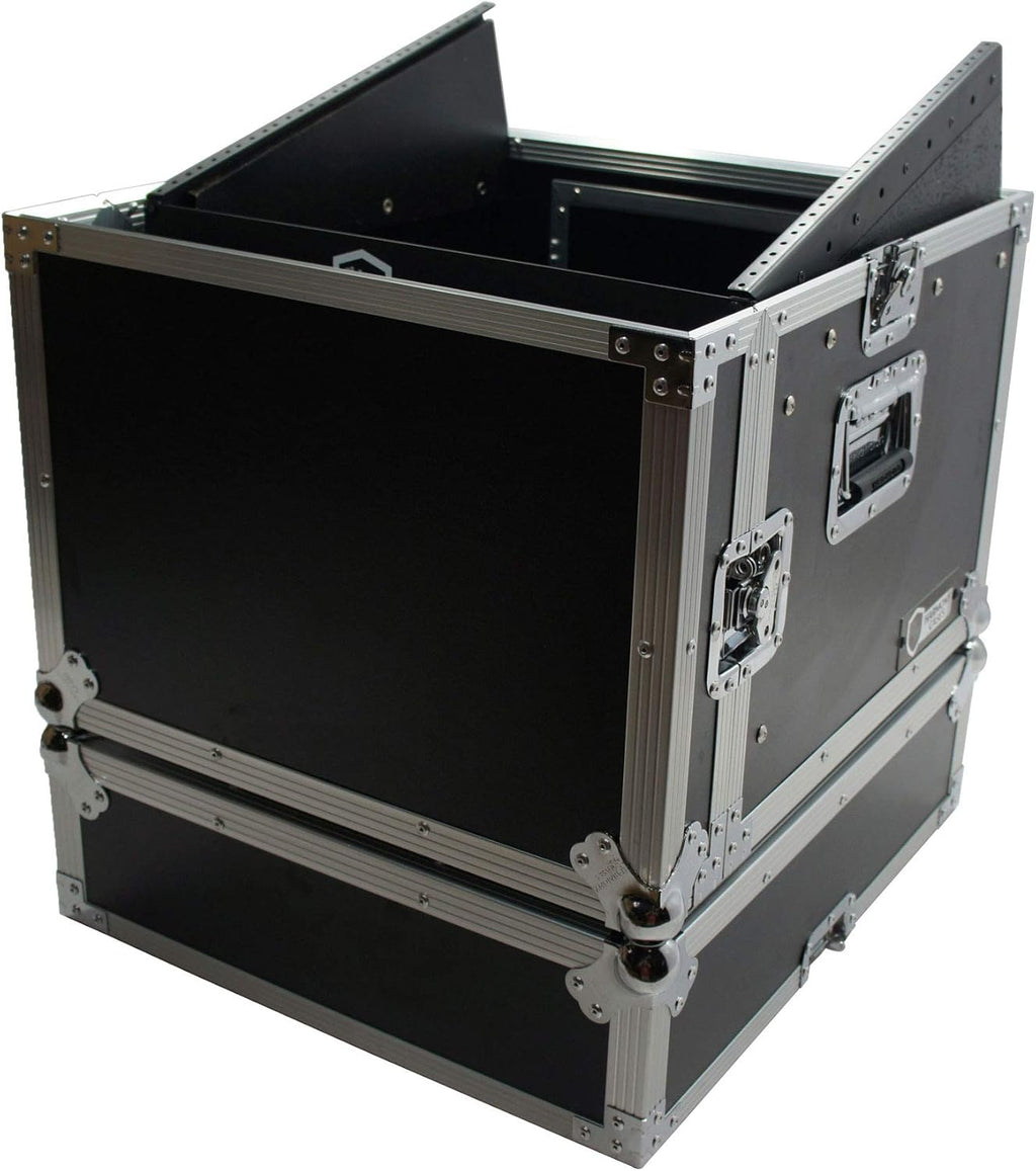 DJ Laptop Glide 10U Slant Top 6U Vertical Rack Case S943