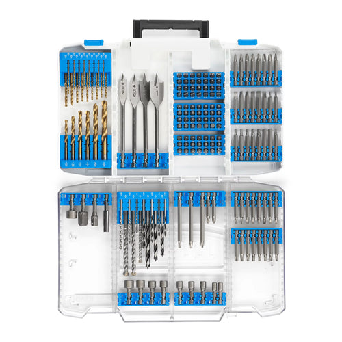 175-Piece Assorted Drill and Drill Bit Set with Storage Case T4681