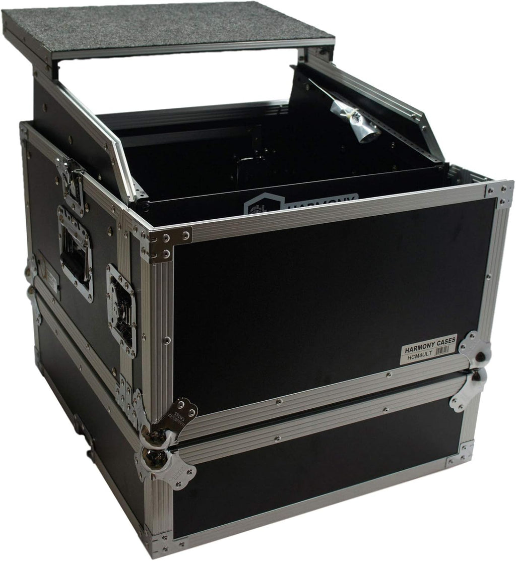 DJ Laptop Glide 10U Slant Top 6U Vertical Rack Case S943