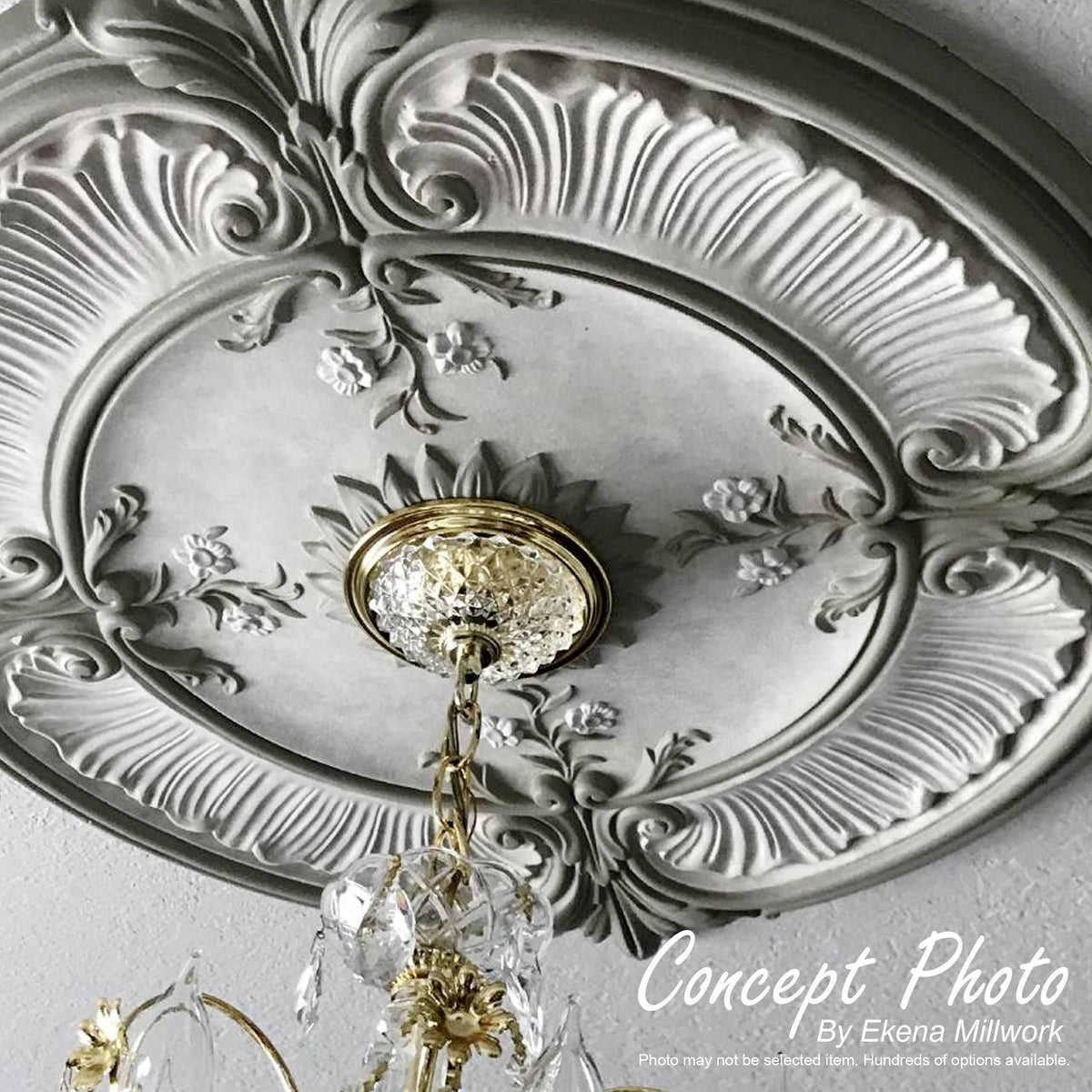 Hand-Painted Copper Penny Ceiling Medallion L216