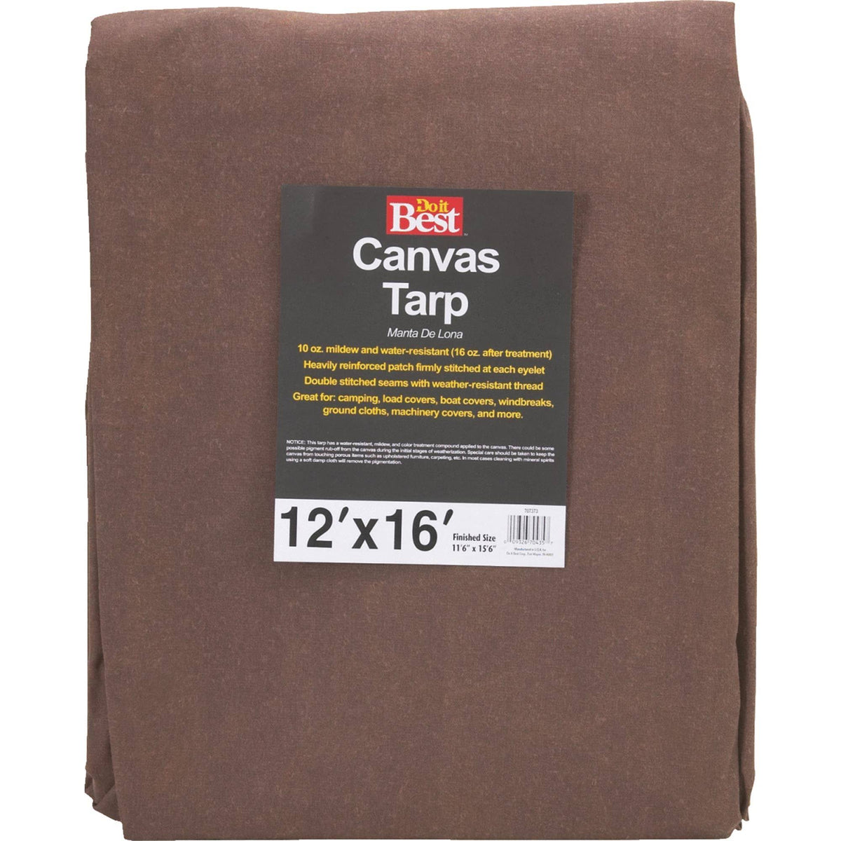 12X16-10Oz Canvas Tarp Q189