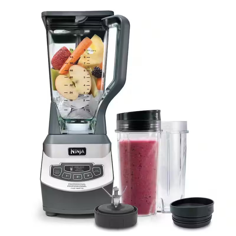Black 3-Speed Blender with 2 Single Serve Cups F36647